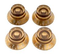 Musiclily Pro Pollice Manopole Top Hat Bell Knobs per Chitarra Elettrica tipo USA Les Paul, Dorato(Set di 4)