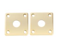 Musiclily Pro Quadrata Presa Jack Curva Ingresso Jack Plate 10mm Crema