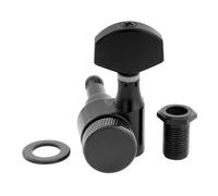 Musiclily Pro R15J 15:1 Ratio 1-Pin Meccanica Autobloccanti Singola Lato Treble Locking Tuner con Paletta Esagonale per Chitarra Elettrica Squier Strat Tele, Nero