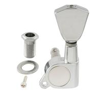 Musiclily Pro R15J 15:1 Ratio Meccanica Singola Lato Treble Tuner con Paletta Keystone per Chitarra Elettrica Acustica, Cromato