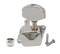 Musiclily Pro R15J 15:1 Ratio Semi-Sigillato Meccanica Singola Lato Treble Tuner con Paletta Grande Esagonale per Chitarra Elettrica Acustica, Cromato