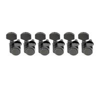 Musiclily Pro R18K-07 6 in Linea 18:1 2-Pin Meccaniche Autobloccanti Nero
