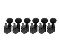 Musiclily Pro R18K-12 Mancino 6 inLinea 2-Pin Meccaniche Autobloccanti Nero