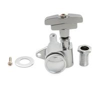 Musiclily Pro R18K 18:1 Ratio Meccanica Autobloccanti Singola Lato Treble Locking Tuner con Paletta GR-Style per Chitarra Elettrica Acustica, Cromato