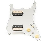 Musiclily Pro SE ST-HH-OMHA Battipenna Precablato con Alnico 5 Humbuckers Selettore Mini per Chitarra Elettrica tipo Strat, 3 strati Aged White