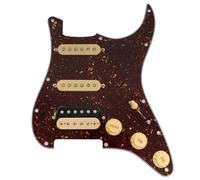 Musiclily Pro SE ST-HSS-60SE Battipenna Precablato con Alnico 5 Pickups Selettore Super per Chitarra Elettrica tipo Strat, 4 strati Tortoise Shell