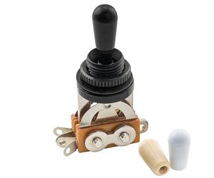 Musiclily Pro Selettore 3 Posizioni Toggle Switch per Chitarra Elettrica tipo Les Paul, Nero