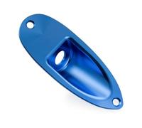 Musiclily Pro Serie Colorful Barca Piastra Jack in Alluminio 3/8 Pollici per Chitarra Elettrica tipo Strat, Blu