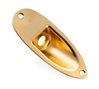 Musiclily Pro Serie Colorful Barca Piastra Jack in Alluminio 3/8 Pollici per Chitarra Elettrica tipo Strat, Dorato