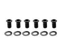 Musiclily Pro Set Boccole e Rondelle per Meccaniche Sigillato Nero Set di 6
