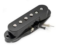 Musiclily Pro ST-50S Staggered Alnico 5 Pickup Single Coil Manico 5,6K per Chitarra Elettrica tipo Strat, Nero