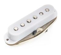 Musiclily Pro ST-60S Staggered Alnico 5 Pick Up Single Coil Centrale per Chitarra Elettrica tipo Strat, Bianco