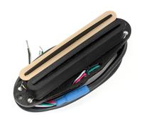 Musiclily Pro ST-DPMA Alnico 5 Rail Blade Pickup Humbucker Formato Single Coil 9,2K per Chitarra Elettrica tipo Strat, Corpo Zebra Rail Nero