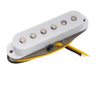 Musiclily Pro ST-FAT50S Staggered Alnico 5 Pickup Single Coil Centrale per Chitarra Elettrica tipo Strat, Bianco