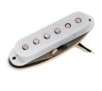 Musiclily Pro ST-FAT50S Staggered Alnico 5 Pickup Single Coil Ponte per Chitarra Elettrica tipo Strat, Bianco