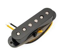 Musiclily Pro ST-FAT60S Staggered Alnico 2 Pickup Single Coil Centrale per Chitarra Elettrica tipo Strat, Nero