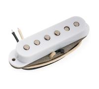 Musiclily Pro ST-FAT60S Staggered Alnico 2 Pickup Single Coil Manico per Chitarra Elettrica tipo Strat, Bianco