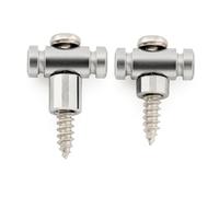 Musiclily Pro Tipo Barile Abbassacorde in Acciaio String Guides Trees per Chitarra Elettrica, Cromato (Set di 2)