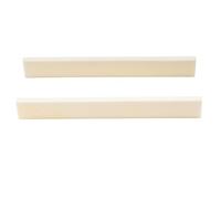 Musiclily Sella in Osso Non Modellato per Chitarra Acustica/Classica tipo Martin, 80x3x10mm(2 Pezzi)