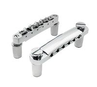 Musiclily Set di ABR-1 Tune-O-Matic Ponte e Attaccacorde Stop Bar per Chitarra Elettrica Epiphone Les Paul, Cromato