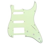 Musiclily SSH 11 Fori Strat Battipenna Chitarra Pickguard per Fender USA/Messico Stratocaster Standard Stile Moderno,3 strati Mint