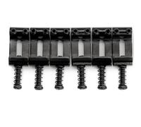 Musiclily Ultra 10,5mm Vintage Sellette in Acciaio Temprato per Ponti Tremolo Chitarra Elettrica tipo Strat, Nero (Set di 6)
