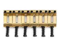 Musiclily Ultra 10,5mm Vintage Sellette in Acciaio Temprato per Ponti Tremolo Chitarra Elettrica tipo Strat, Dorato (Set di 6)