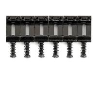 Musiclily Ultra 10,8mm Vintage Sellette in Acciaio Temprato per Ponti Tremolo Chitarra Elettrica tipo Strat, Nero (Set di 6)