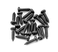 Musiclily Ultra 2,5x10 mm Acciaio Inox Viti Testa Croce per Meccaniche Chitarra Elettrica Acustica Basso, Nero (Set di 20)