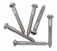 Musiclily Ultra 30X3,5mm Viti in Acciaio inossidabile per Ponte Tremolo Chitarra Elettrica stile PRS, Colore Originale (Set di 6)