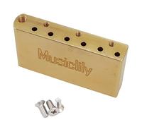 Musiclily Ultra 40mm Blocco Tremolo in Ottone 52,5mm String Spacing per Cina e Indonesia Squier Standard Series Ponte Chitarra Elettrica