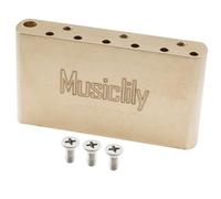 Musiclily Ultra 42mm Blocco Tremolo in Ottone 56,5mm String Spacing per Chitarra Elettrica USA/Mexico Fender Vintage Strat Style Classic Series