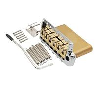 Musiclily Ultra 52,5 mm Solido Ottone Stile Ponte Tremolo 6 Viti Knife Edge per Chitarra Elettrica Tipo Strat, Hybrid