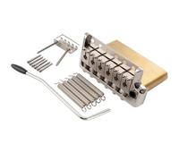 Musiclily Ultra 52,5mm Ottone Stile Ponte Tremolo 6 Viti Knife Edge per Chitarra Elettrica Tipo Strat, Nickel