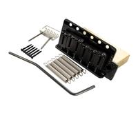 Musiclily Ultra 52,5mm ST Chitarra Ponte Tremolo Bridge 6 Viti con Sellette Moderne 36 mm Blocco in Ottone per Chitarra Elettrica tipo Strat, Nero