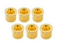 Musiclily Ultra 8,3mm G-TLB-1 Boccole Passacorde in Ottone String Ferrules String-Through-Body per Chitarra Elettrica tipo Tele, Dorato (Set di 6)