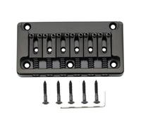 Musiclily Ultra Black Brass 52.5mm Fixed Hardtail Bridge For Strat Tele Guitar