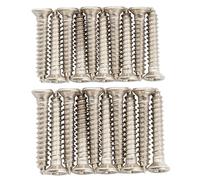 Musiclily Ultra Metrica M2,6x16mm/M2,6x18mm Viti Testa Svasata Phillips Piatta di Mascherine Pickup Humbucker in Acciaio Inox per Chitarra Elettrica, Nickel (Set di 20)