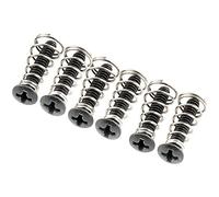 Musiclily Ultra UNC#6-32X3/4 Pollici Viti Molle per Pickup Single Coil in Acciaio Inossidabile per Chitarra Elettrica tipo American/Mexico Fender Stratocaster,Nero (Set di 6)
