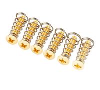 Musiclily Ultra UNC#6-32X3/4 Pollici Viti Molle per Pickup Single Coil in Acciaio Inossidabile per Chitarra Elettrica tipo American/Mexico Fender Stratocaster,Dorato (Set di 6)