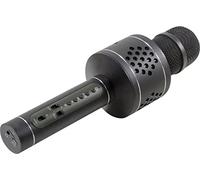 Technaxx Microfono Karaoke Bluetooth con TWS per Cantare in Duetto Nero, BT-X35