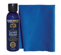 MusicNomad Kit lucidante e panno per argento e strumenti placcati in argento - Tromba, trombone, flauto MN741