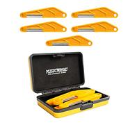 MusicNomad MN673 - Set di 5 lime diamantate per scanalatura per dadi di basso, con custodia