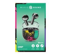 MusicSound Drip TWS Cuffie Bluetooth Capsule Fantasy Black