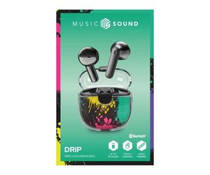 MusicSound Drip TWS Cuffie Bluetooth Capsule Fantasy Black
