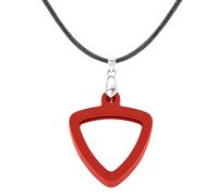 Musiin Collana con plettro per chitarra, design universale su entrambi i lati, alla moda e pratica, adatta per gli amanti della musica di qualsiasi stile, evidenzia il tuo stile musicale (triangolo