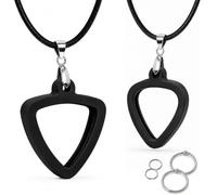 Musiin Collana porta plettri triangolare standard per chitarra Universa | Compatibile con Fender Dunlop D'Addario, design universale su entrambi i lati, adatto per giocatori di vari stili (confezione