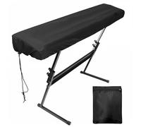 Musiin Copertura antipolvere per tastiera pianoforte a 88 tasti, compatibile con Casio PX110, Yamaha P45 e altre tastiere, copertura antipolvere con design regolabile con blocco della corda, adatta