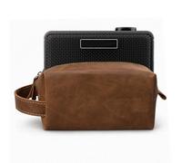 Musiin Custodia per amplificatore per chitarra compatibile con Blackstar Beam Mini, Hotone Pulze Mini, Positive Grid Spark GO, con un design retrò marrone graffiato, portatile e comoda per i viaggi