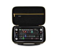 Musiin Custodia per effetti per chitarra compatibile con processore Neural DSP Quad Cortex Mini, con tasca in rete, cerniera dorata e maniglia per il trasporto modellata, per studio, archiviazione